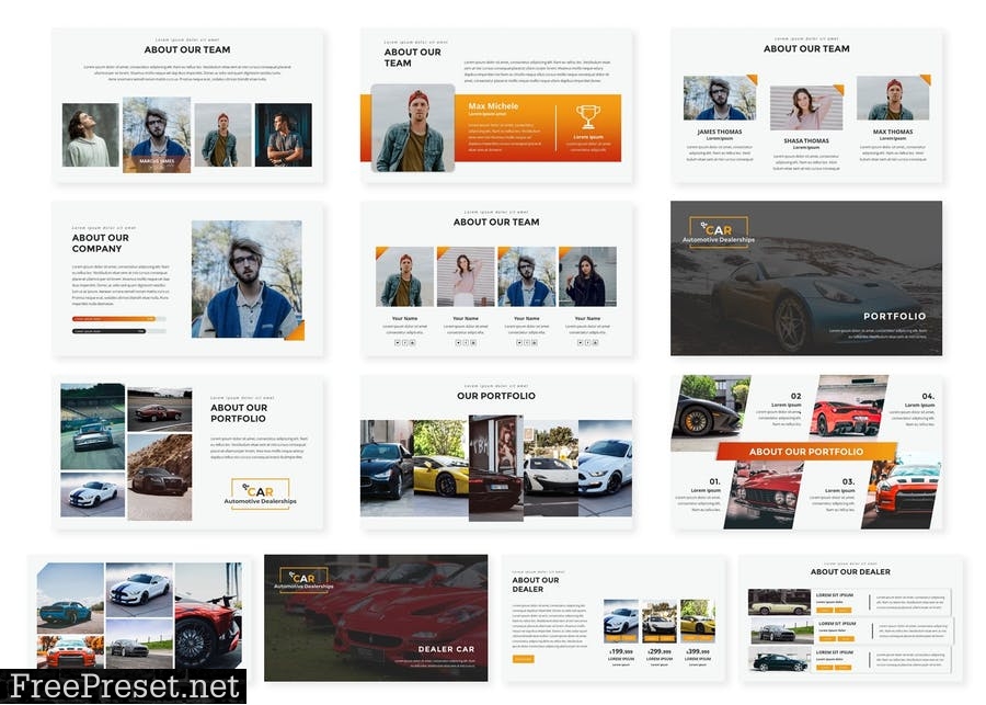 Car Dealerships Google Slides Template HE25DX