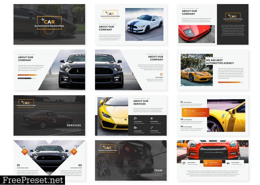 Car Dealerships Google Slides Template HE25DX