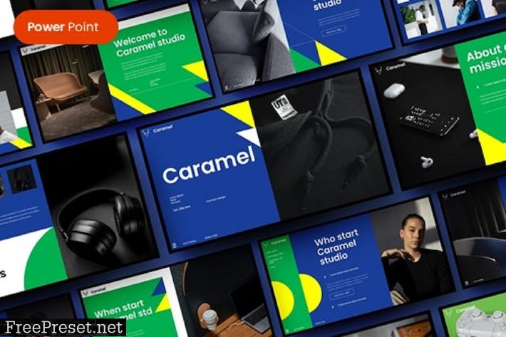 Caramel – Business PowerPoint Template YPECSFZ