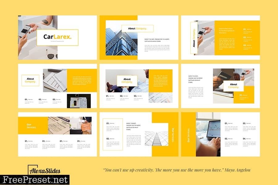 Carlarex - Business Presentation Template 9MQZX9X