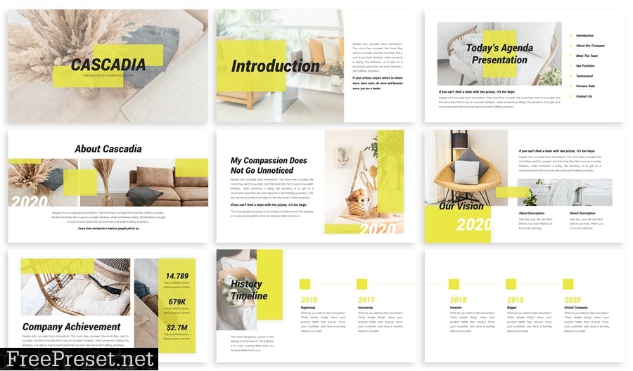 Cascadia - Business Template Prensentation EUJPMYK