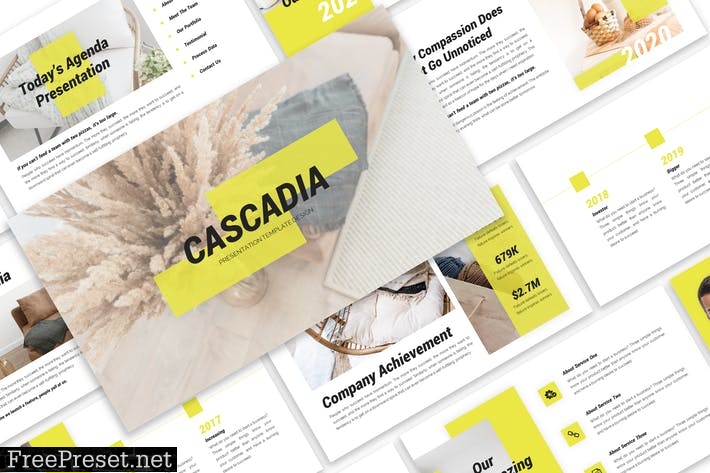 Cascadia - Business Template Prensentation EUJPMYK