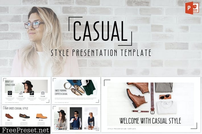 Casual - Powerpoint Template 6CDQVF