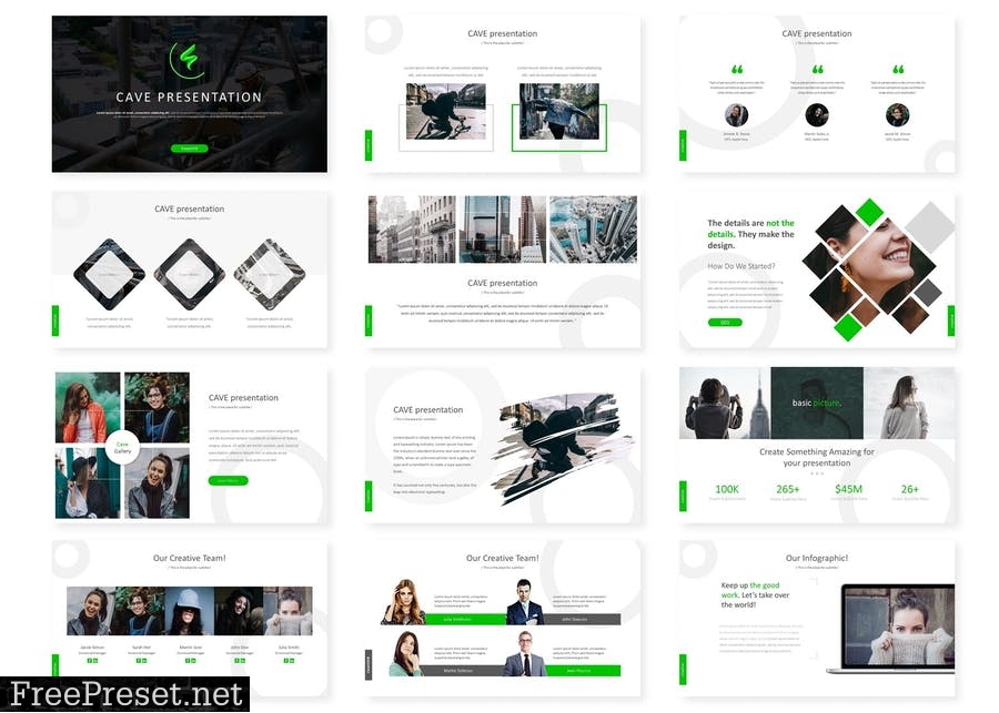 Cave - Powerpoint Template DJ5RBV