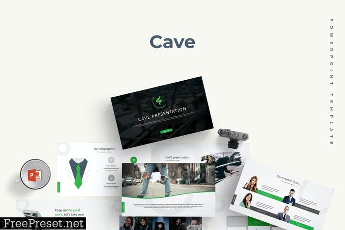 Cave - Powerpoint Template DJ5RBV