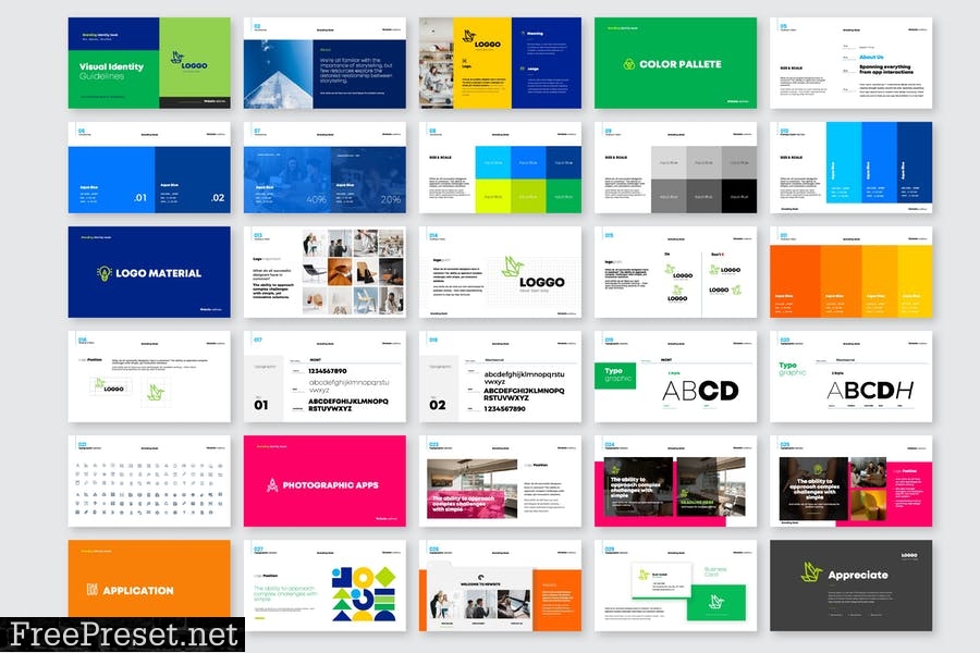 Cd Brand Manual Presentation Template SKDGAUD