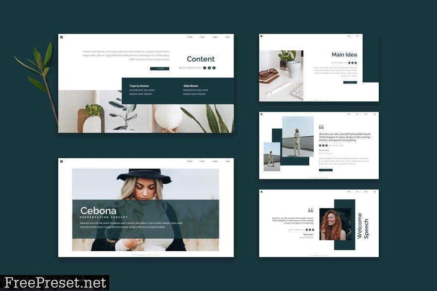 Cebona - Powerpoint Template 9KD4P4U