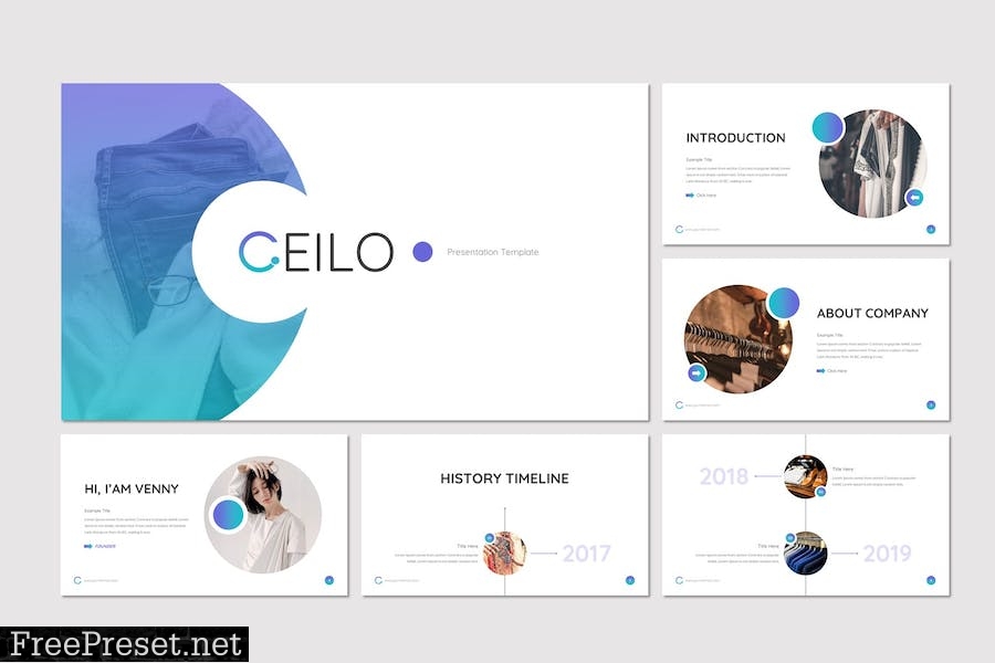 Ceilo - Powerpoint / Google Slides / Keynote HGHNCHS