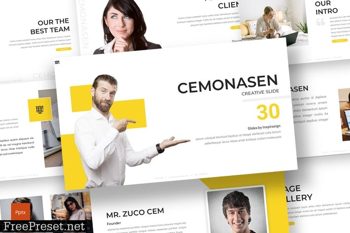 Cemonasen - Business Powerpoint Template CKKX484