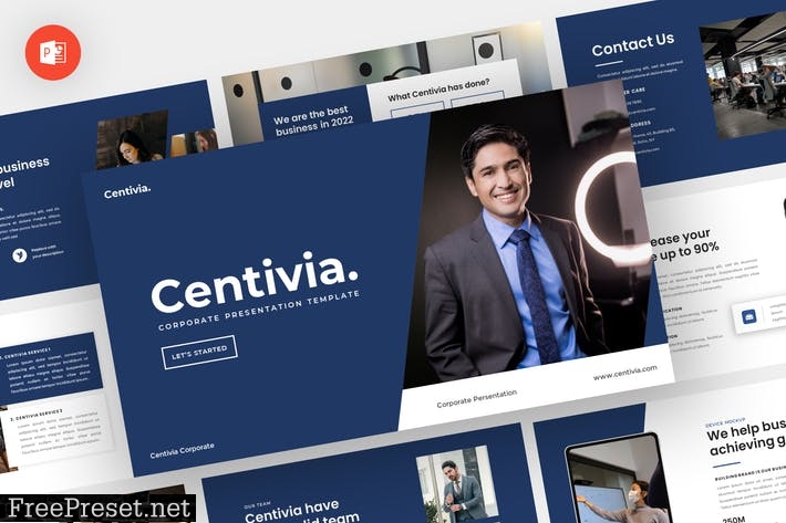 Centivia - Corporate Powerpoint Template 58HSXX7