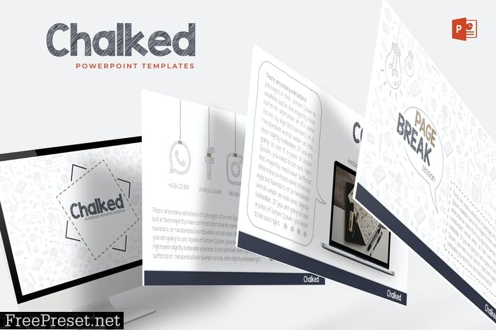 Chalked - Powerpoint Templates PFUFZH