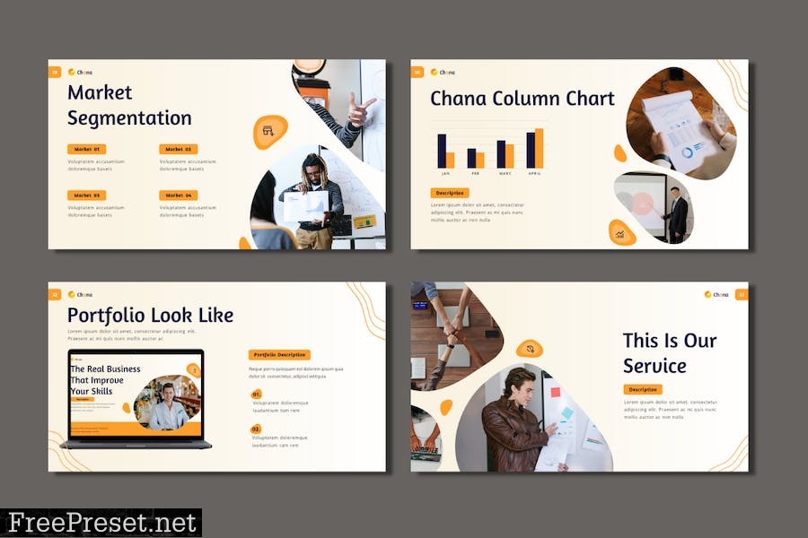 Chana Powerpoint Business Plan Presentation 54NM6XM