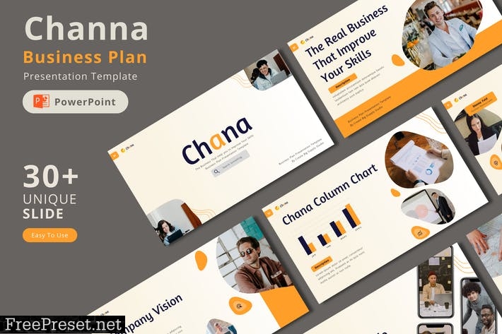 Chana Powerpoint Business Plan Presentation 54NM6XM