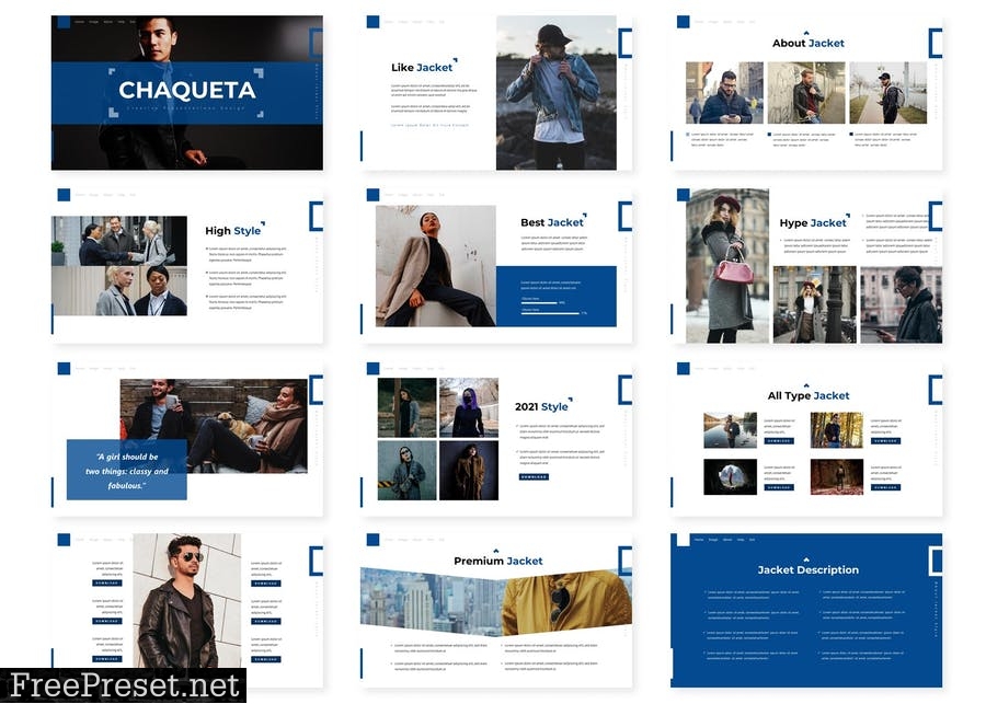 Chaqueta - Presentation Template TPVXHGL