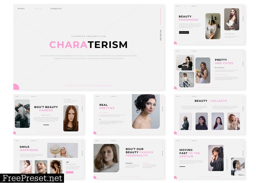 Characterism | Presentation Template 5EZRNXX