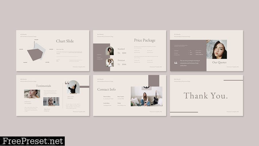 Charly Minimalist Presentation PowerPoint Template HN5TK9R