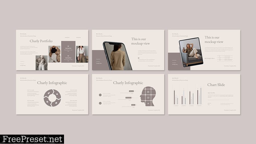 Charly Minimalist Presentation PowerPoint Template HN5TK9R