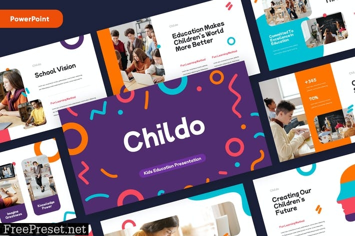 CHILDO - Education Kindergarten Powerpoint N9QM2MP