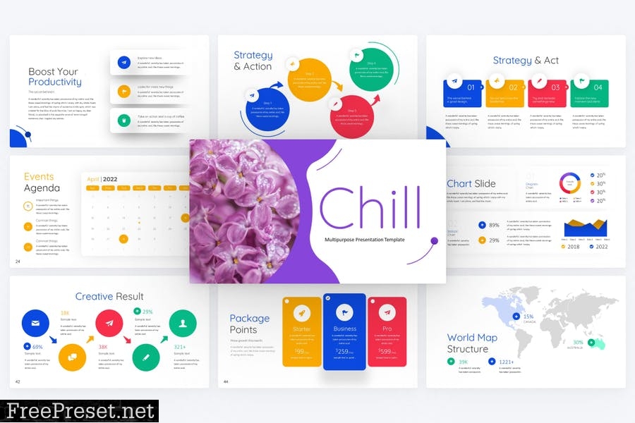 Chill Multipurpose PowerPoint Template XRVLBH3