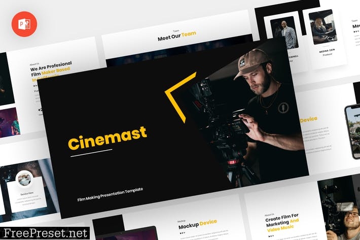 Cinemast - Film Making Powerpoint Template L93ZMF6