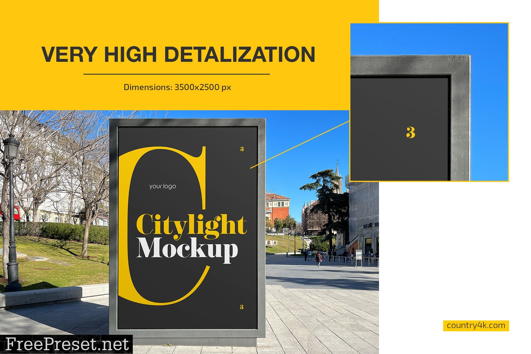 Citylight Outdoor Advertising Mockup 7259192