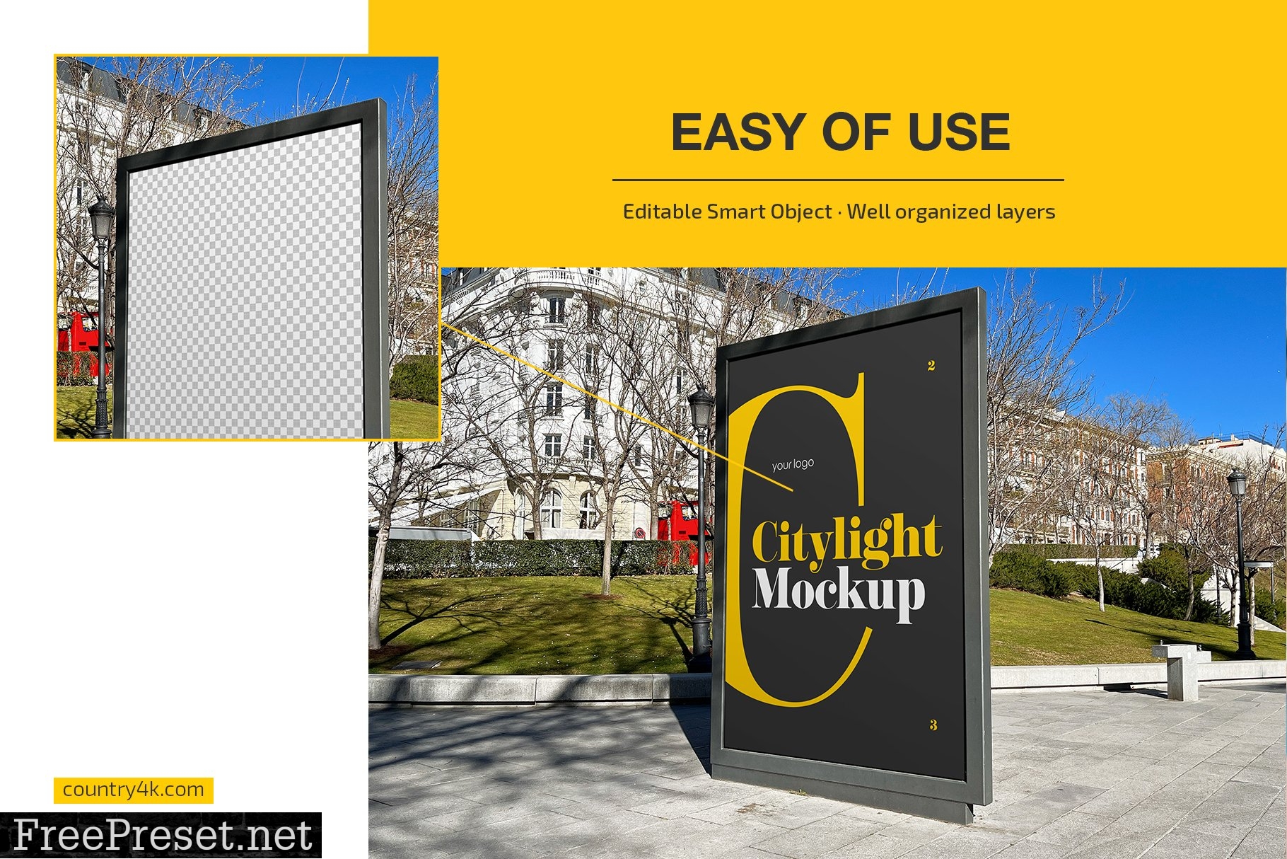 Citylight Outdoor Advertising Mockup 7259192