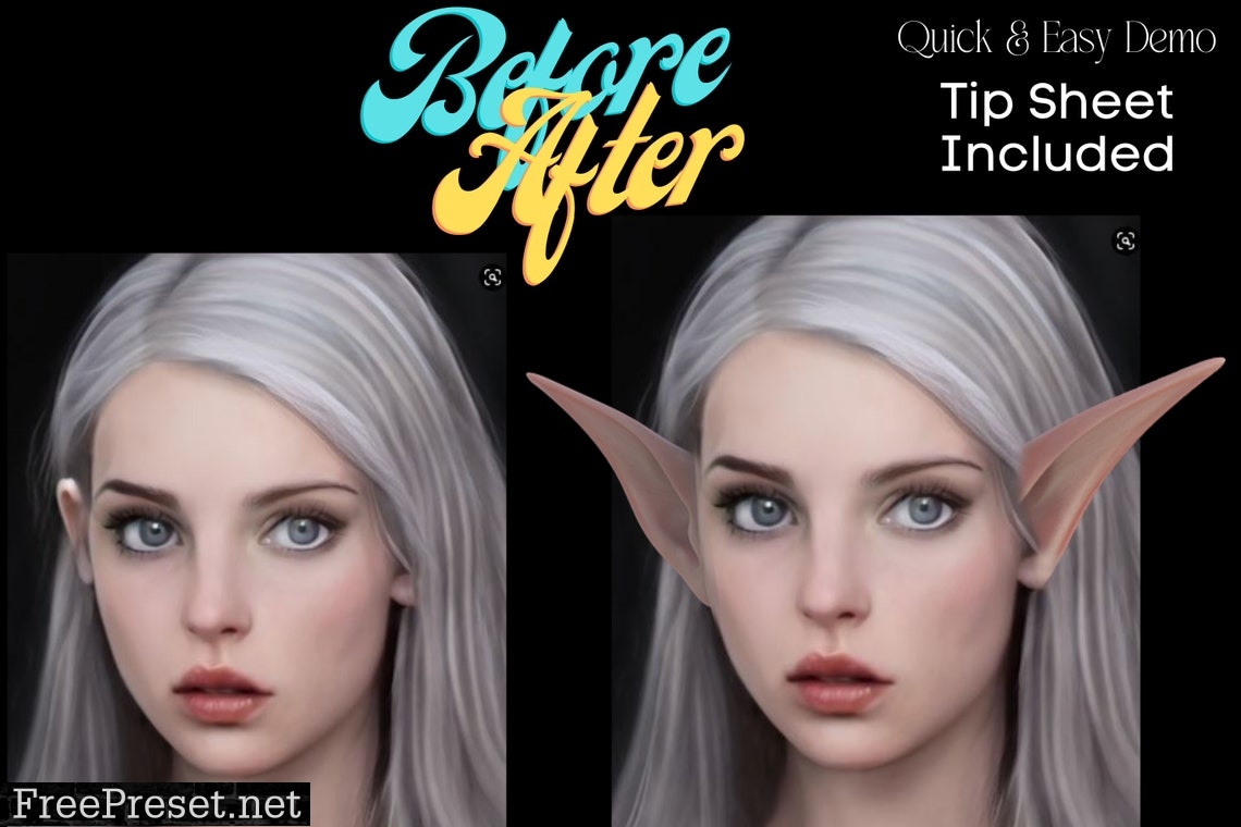 Classic Elf Ear Trio Overlays