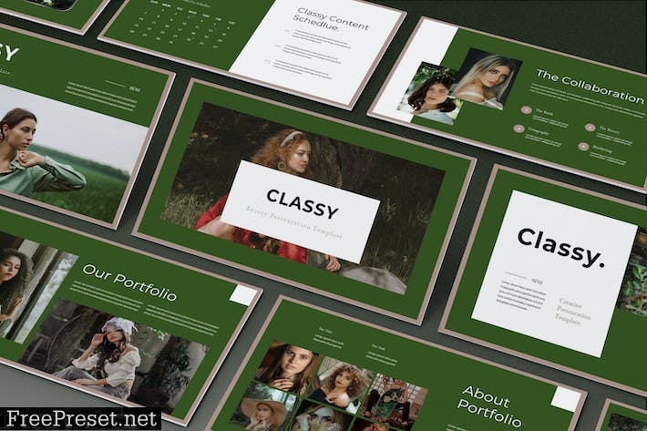 Classy - Beauty Presentation PowerPoint Template MDRK4L4