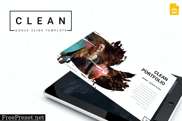 Clean - Google Slides Template YGET2V