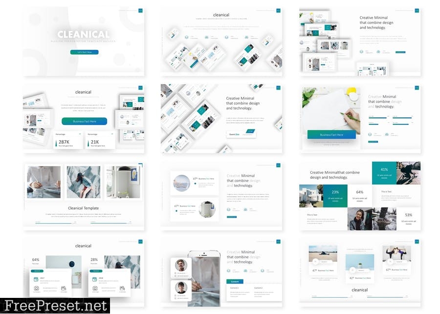 Cleanical Powerpoint Template FK7JQ6