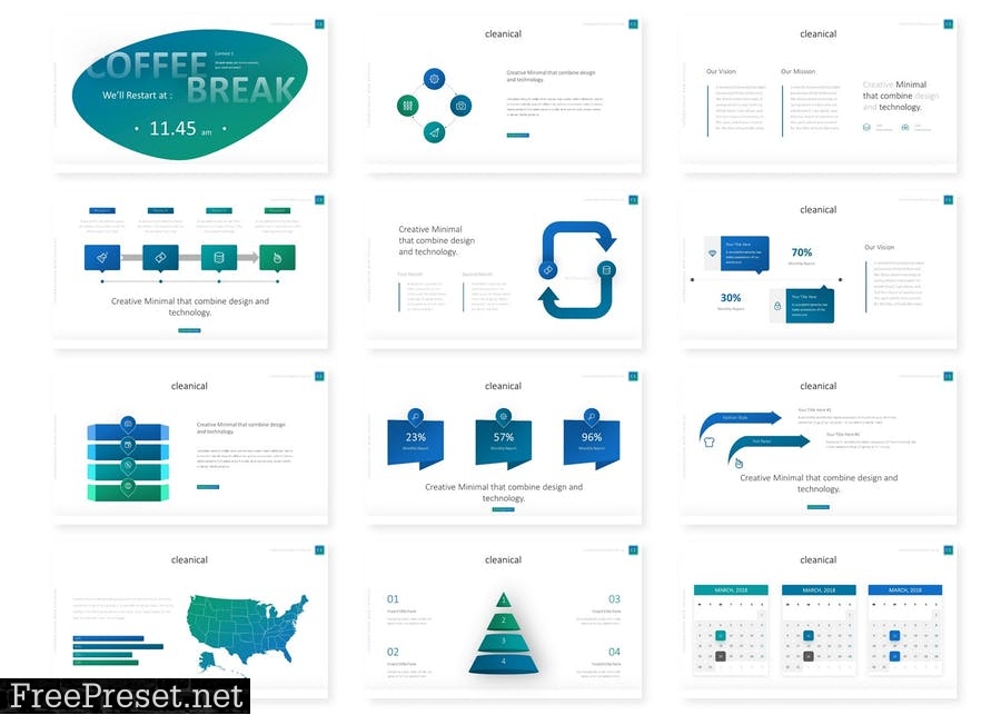 Cleanical Powerpoint Template FK7JQ6