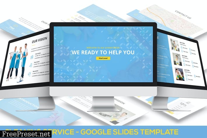 Cleaning Service - Google Slides Template XYUKUC