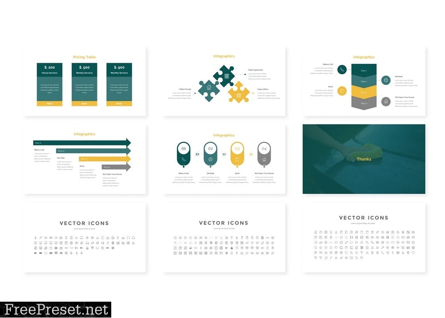 Cleaning Services Powerpoint Template J2RCXY