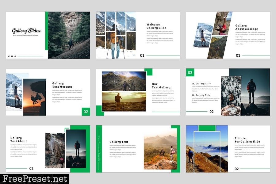 Climber - Adventure Powerpoint Template AZZM3LV