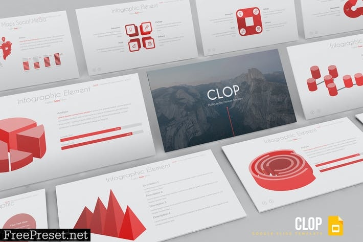 Clop - Google Slides Template VLQJRF