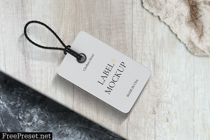 Clothes Label Mockup 7282N45