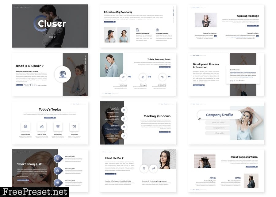 Cluser - Business Presentation Template MDQUS56