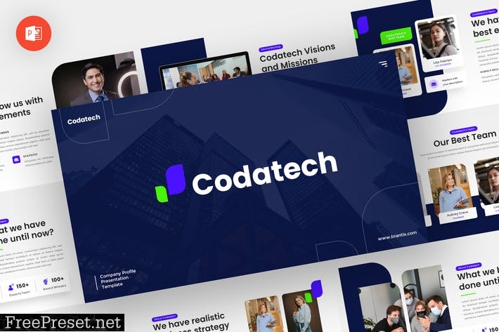 Codatech - Company Profile Powerpoint Template KXYRQX4