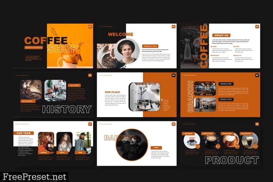 Coffee Shop - Powerpoint ZV9L8N6