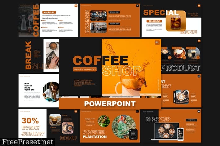 Coffee Shop - Powerpoint ZV9L8N6