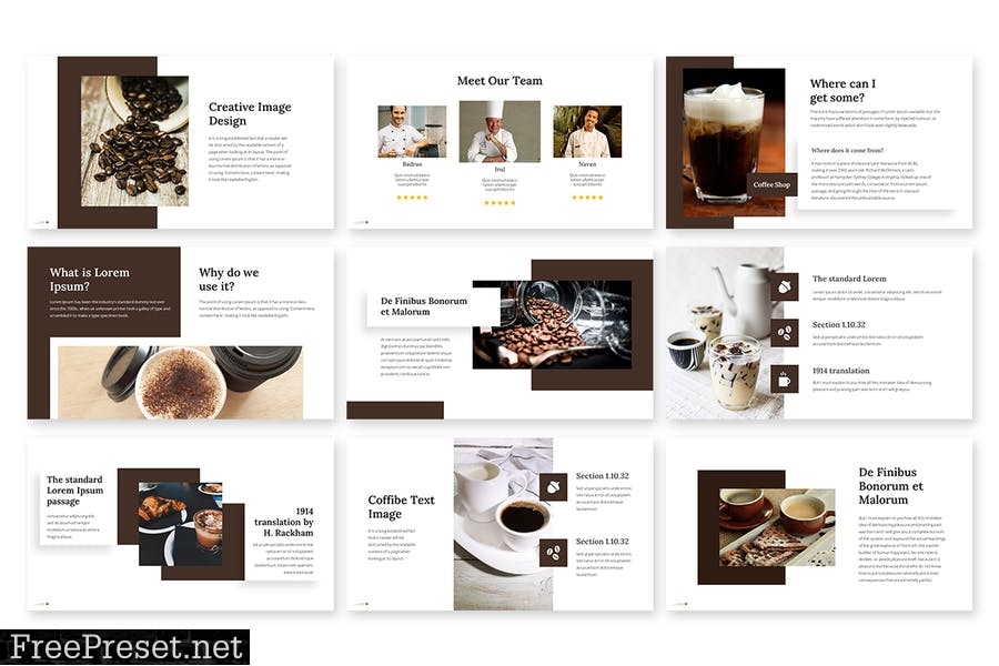 Coffibe - Minimalist Powerpoint Template 6GDPTTN