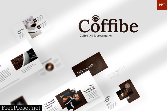 Coffibe - Minimalist Powerpoint Template 6GDPTTN