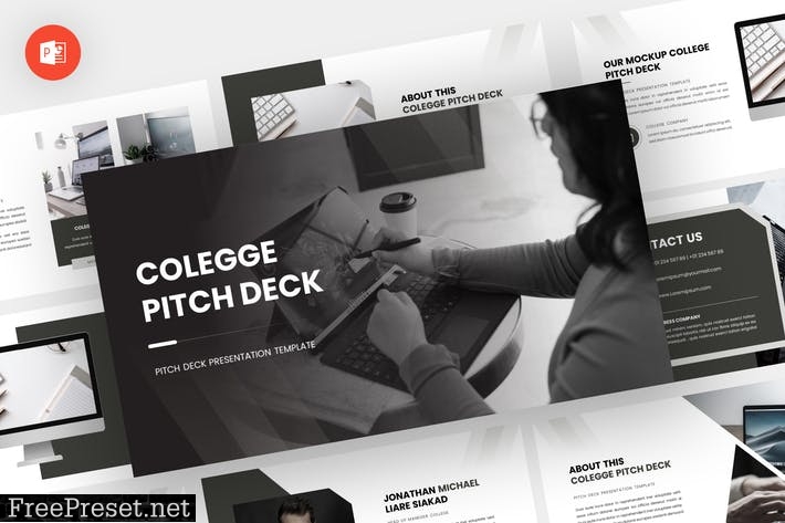 College - Pitch Deck Powerpoint Template CMWGUSH