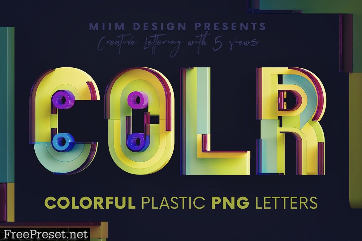 Colorful Plastic - 3D Lettering 7079811