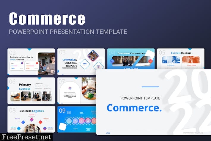 Commerce PowerPoint Presentation Template 26TZ9L6