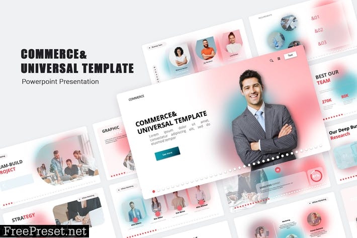 Commerce PowerPoint Template FXXYCVQ