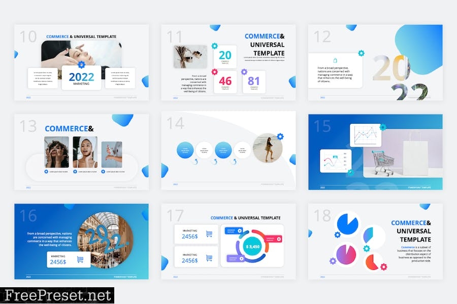 Commerce PowerPoint Template LMETV3W