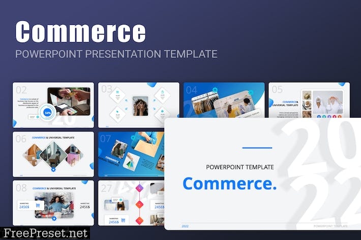 Commerce PowerPoint Template LMETV3W