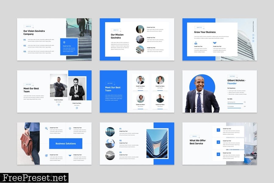 Company Profile Modern PowerPoint Template Z7NLNCD