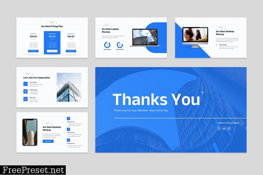 Company Profile Modern PowerPoint Template Z7NLNCD